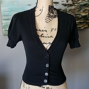 Short Sleeve Button Up Cardigan